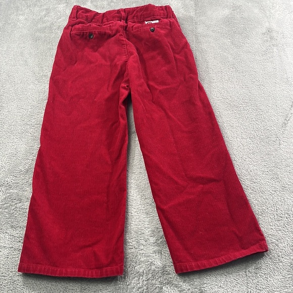 Janie and Jack 4 100% Cotton Red Corduroy Wide Leg Pants - Picture 6 of 10